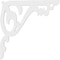 Ekena Millwork Amber Architectural Grade PVC Bracket, 5/8"W X 22"D X 22"H BKTP01X22X22AE - alternate 3